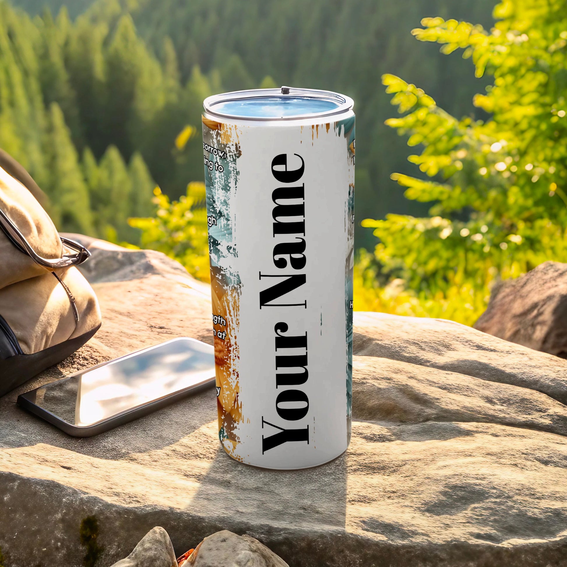Personalized Travel Tumbler with Custom Name Design