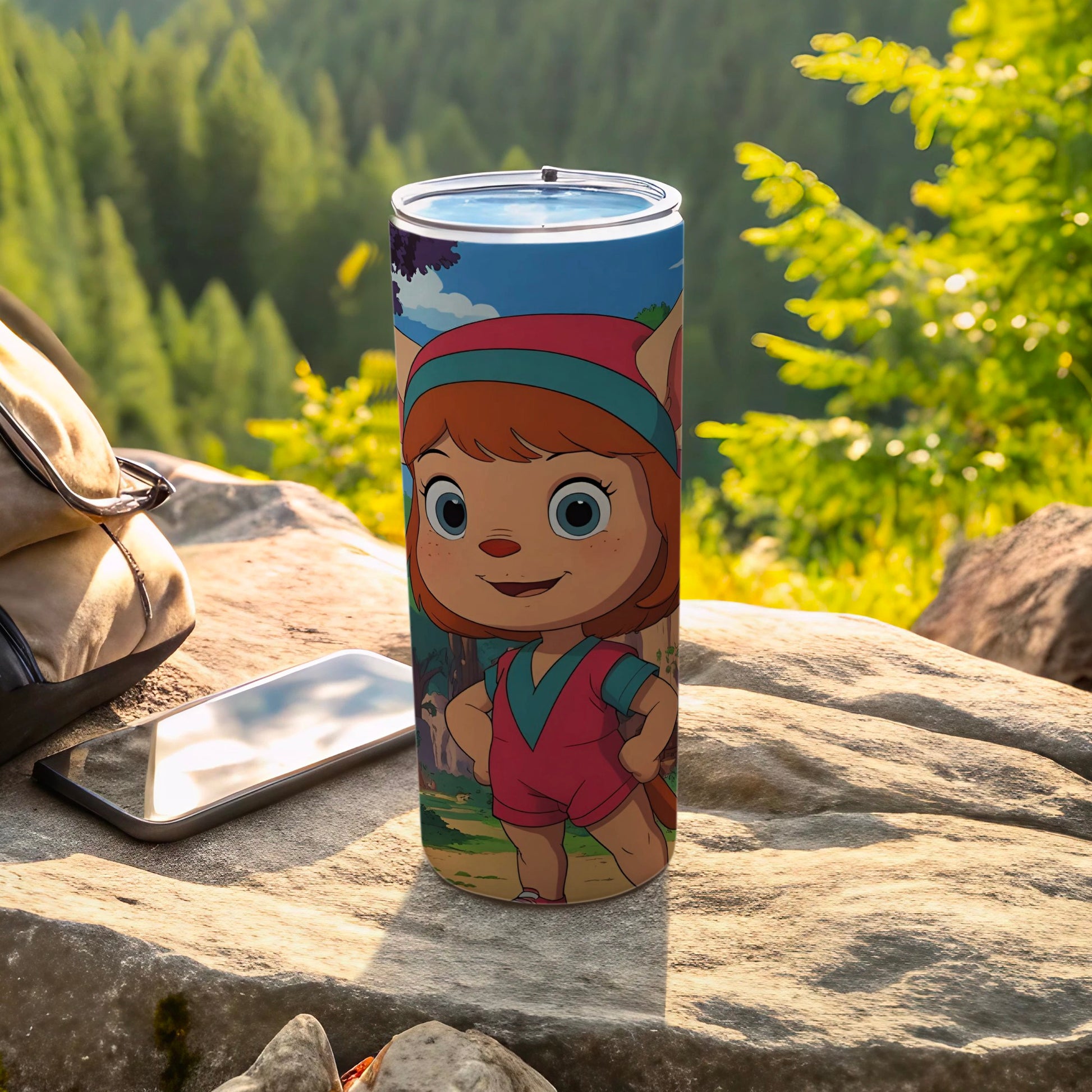 Adorable Cartoon Character Design Travel Mug