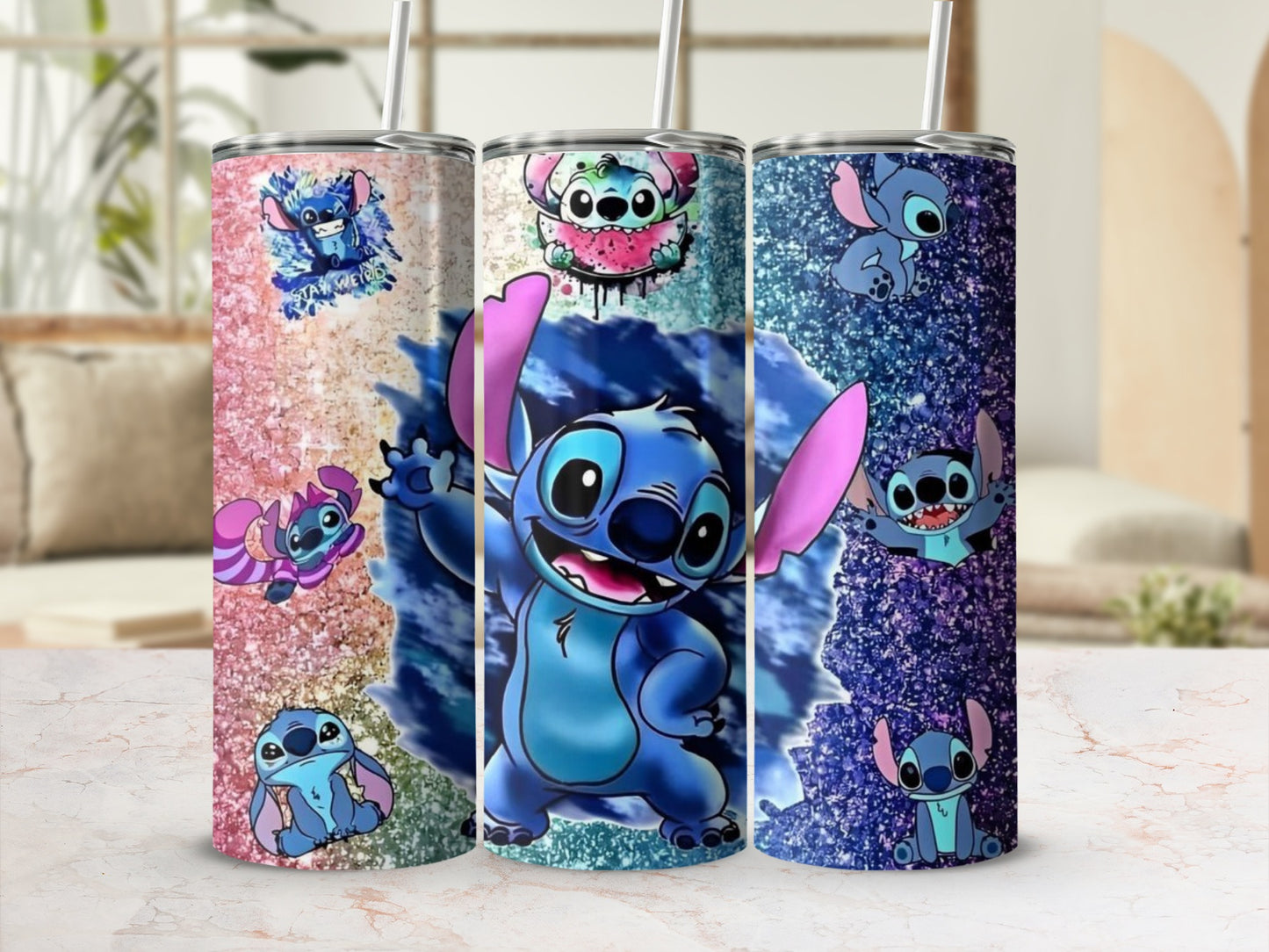 Colorful Cartoon Character Design Stainless Steel Tumblers