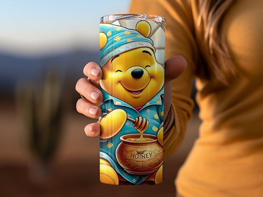Winnie the Pooh Piglet Eeyore and Honey Cartoon Tumblers