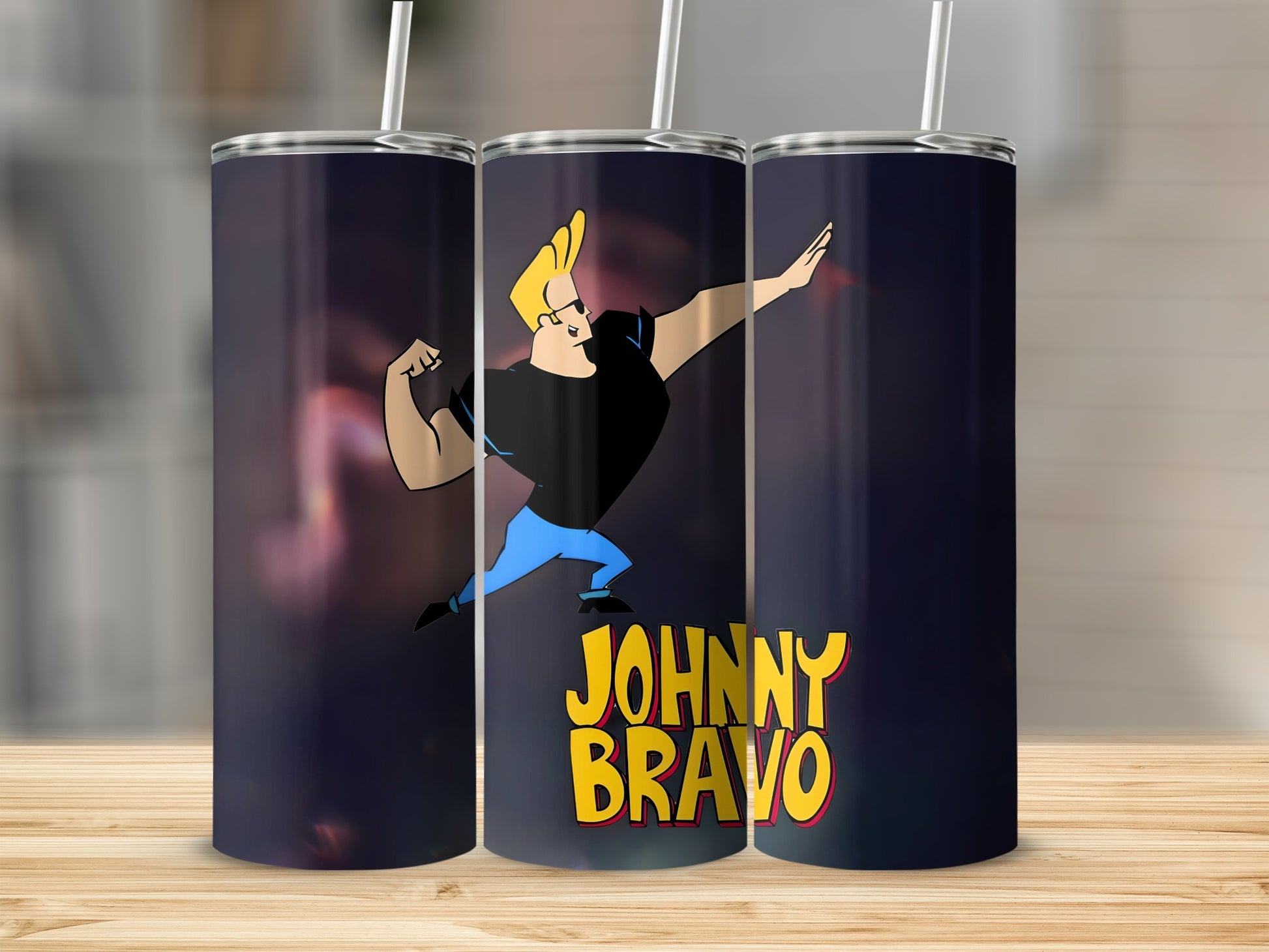 Johnny Bravo Custom Tumbler for Fans of Classic Cartoons