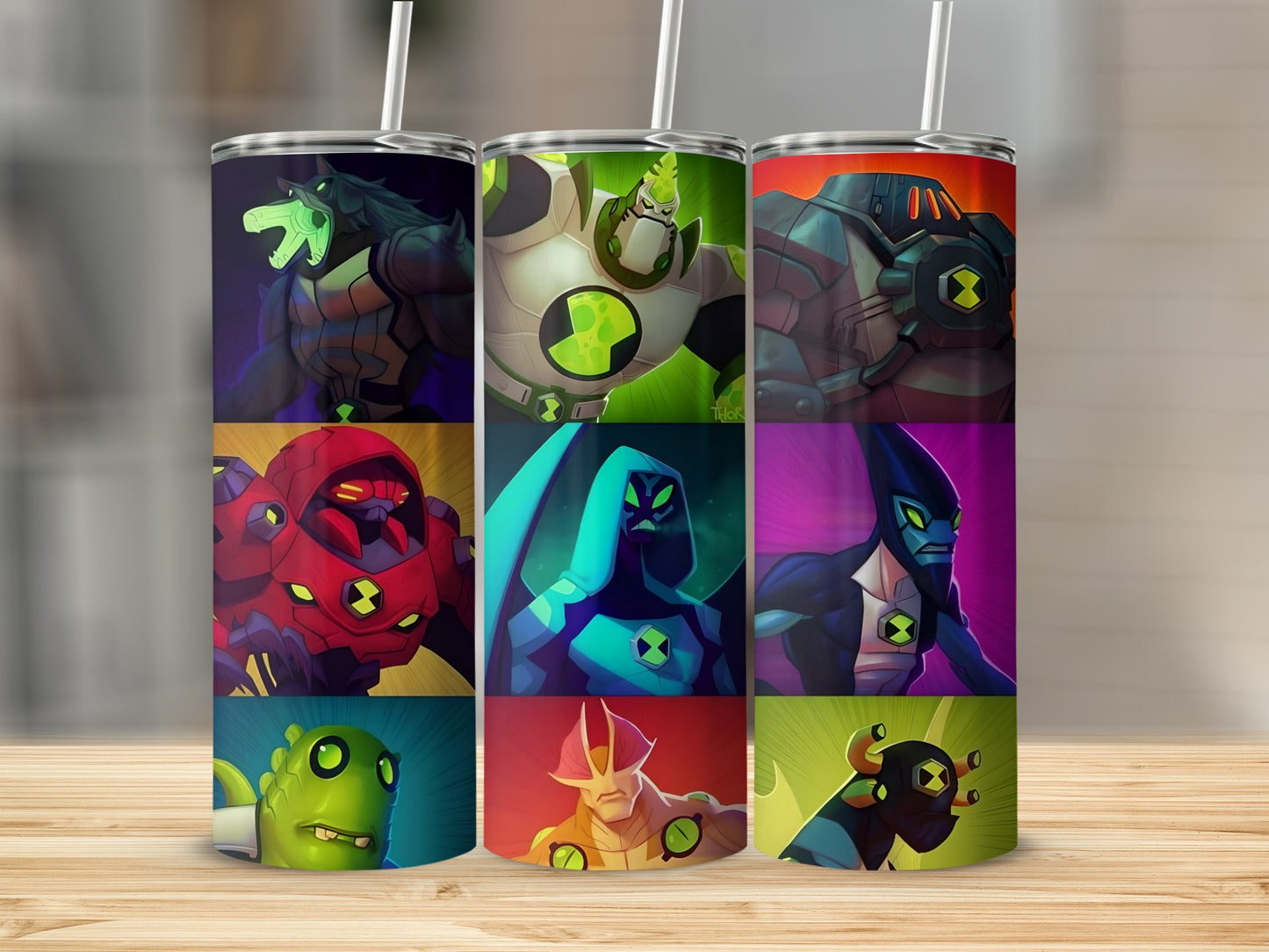 Colorful Character Art Tall Tumbler Drinkware