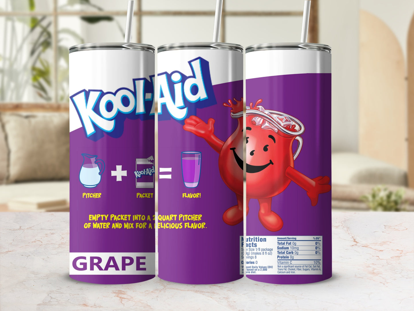 Kool-Aid Grape Flavor Kool-Aid Man Tumbler Product Type