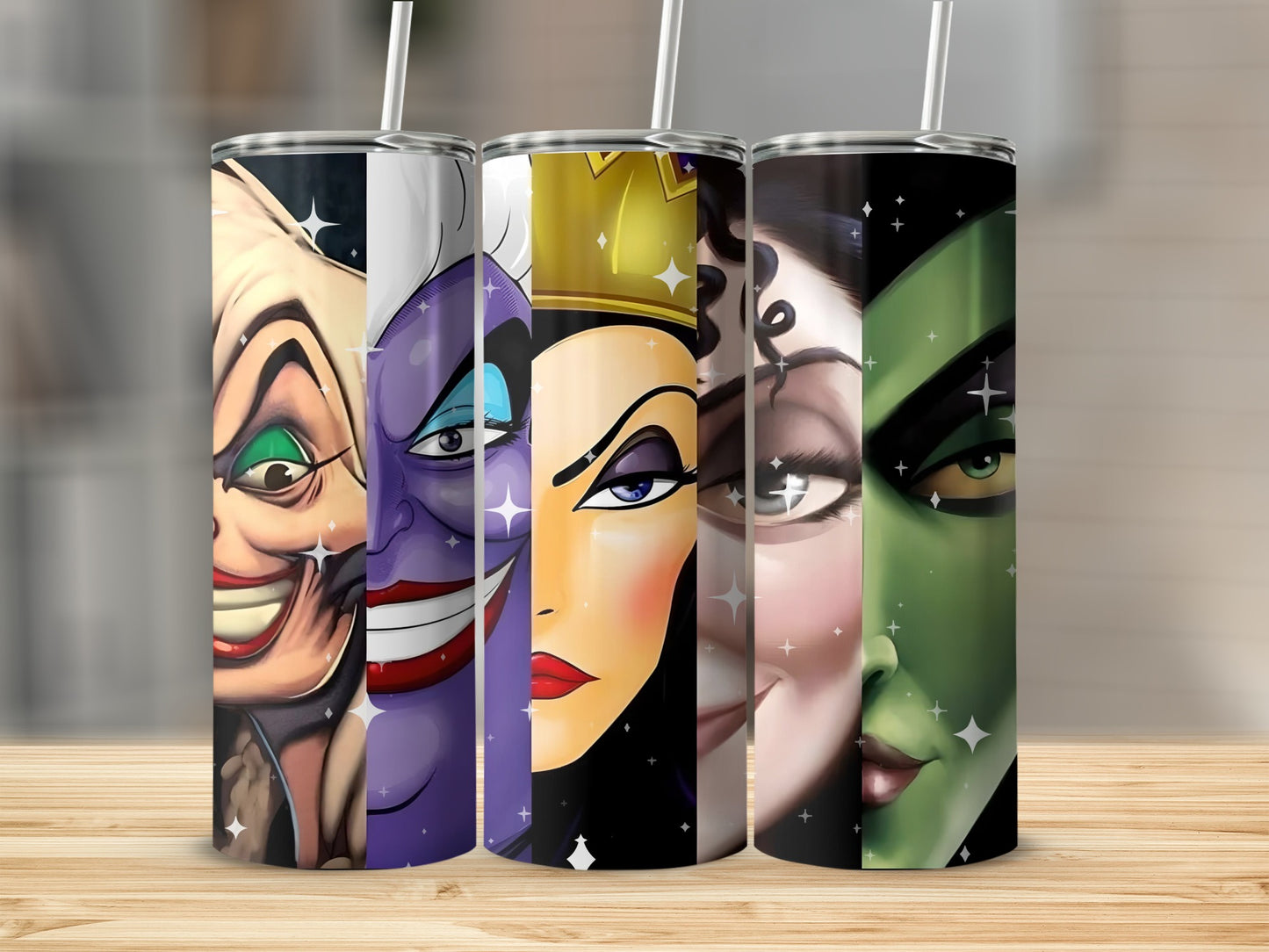 Villainous Faces Design Tumbler Collection