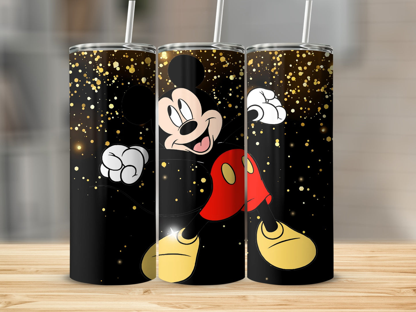 Exciting Cheerful Character Tumbler with Sparkles