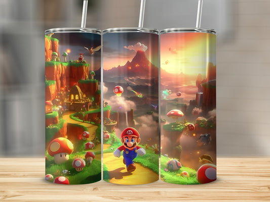 Colorful Gaming Landscape Character Tumbler Product