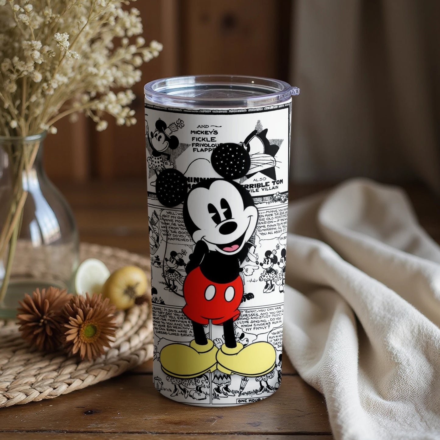 Mickey Mouse Comic Strip Artwork Tumbler