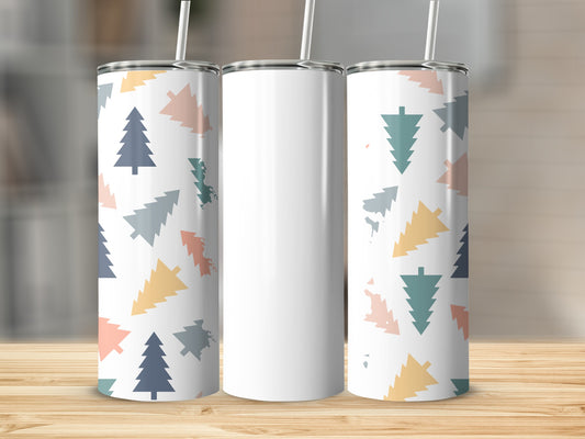 Colorful Geometric Tree Pattern Tumbler product
