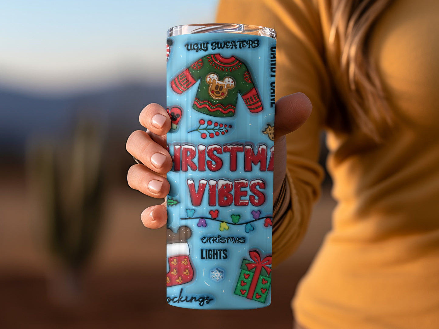 Festive Christmas Vibes Ugly Sweaters themed product