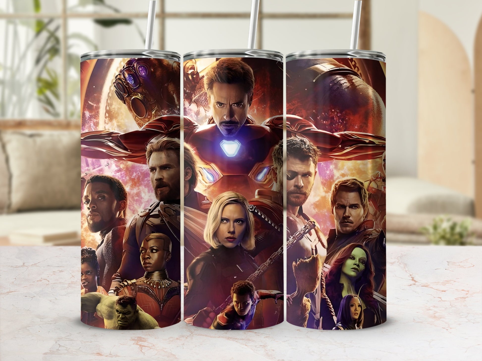 Marvel Superheroes Stainless Steel Tumbler Cup