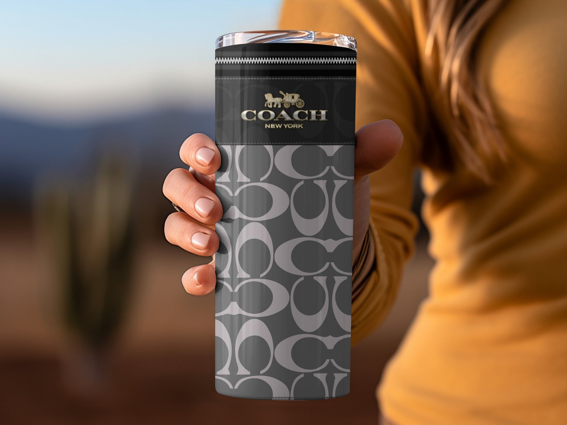 Coach New York Branded Tumbler for Everyday Use