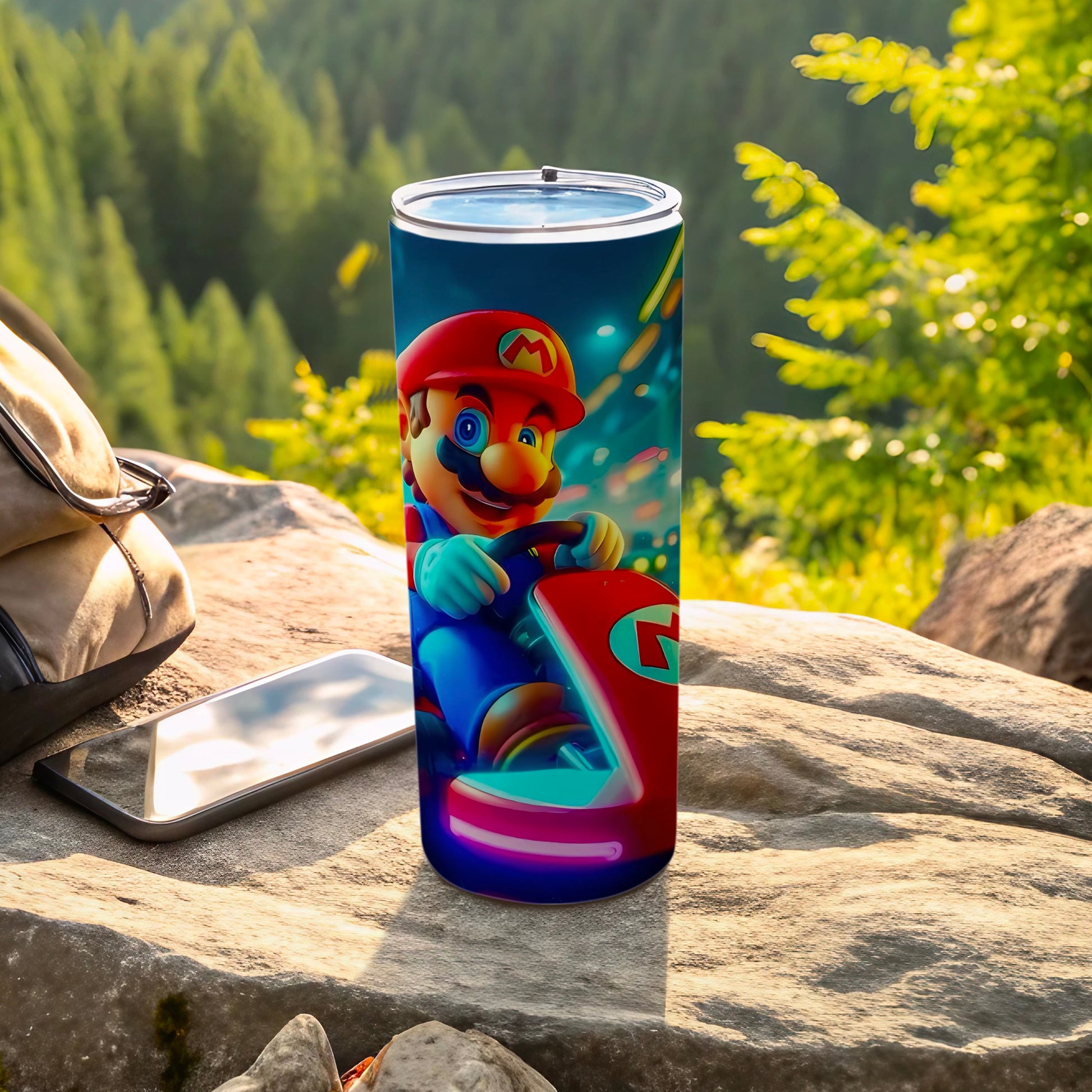Colorful Racing Character Design Insulated Tumbler