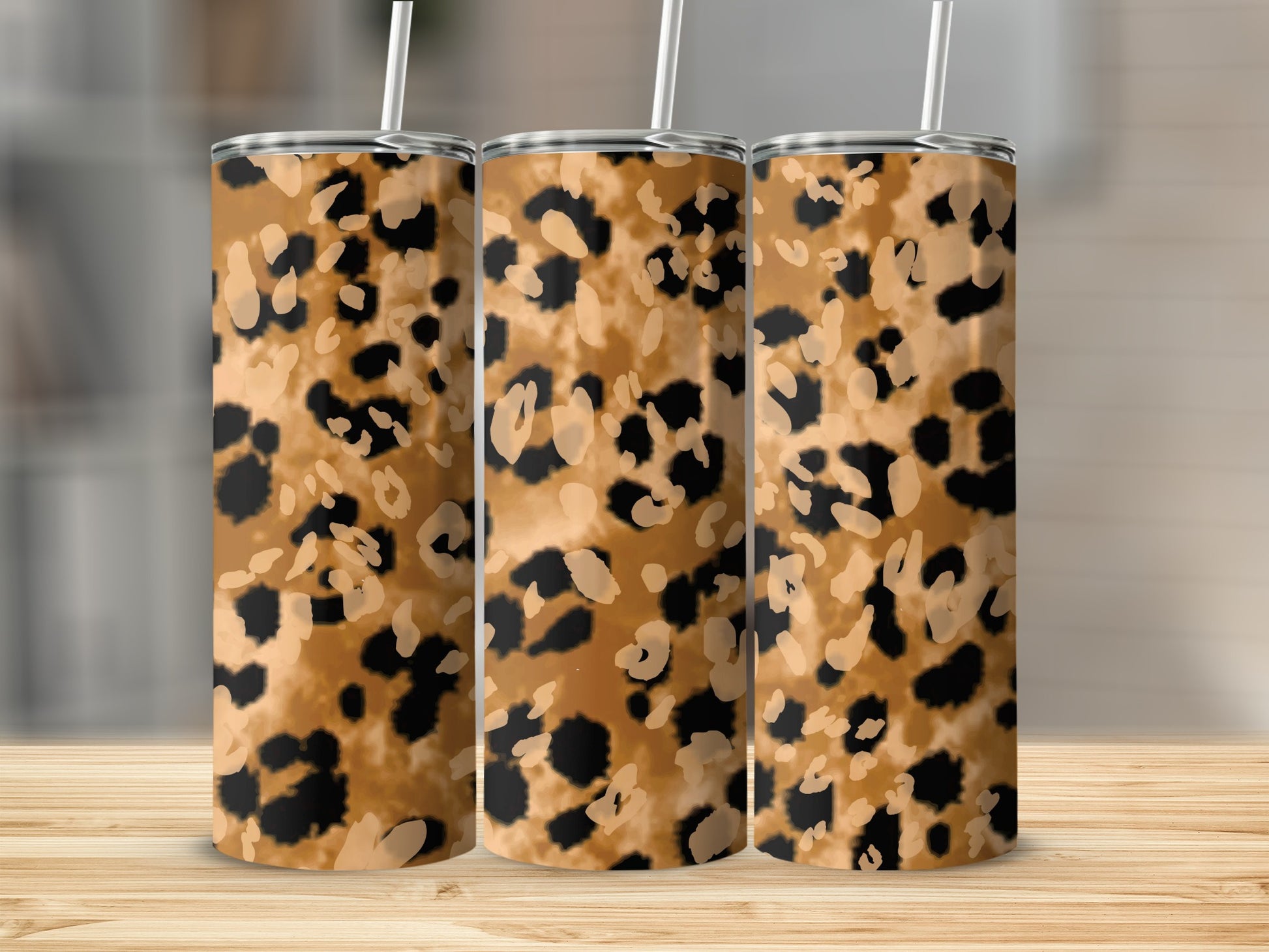 Stylish and Trendy Leopard Print Drinkware Tumblers