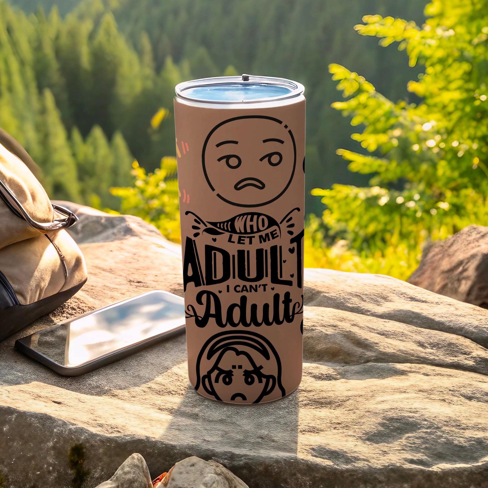 Funny 'Who Let Me Adult I Can't Adult' tumbler