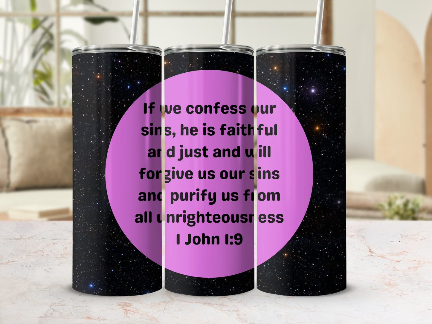 Inspirational Quote Galaxy Design Tumbler