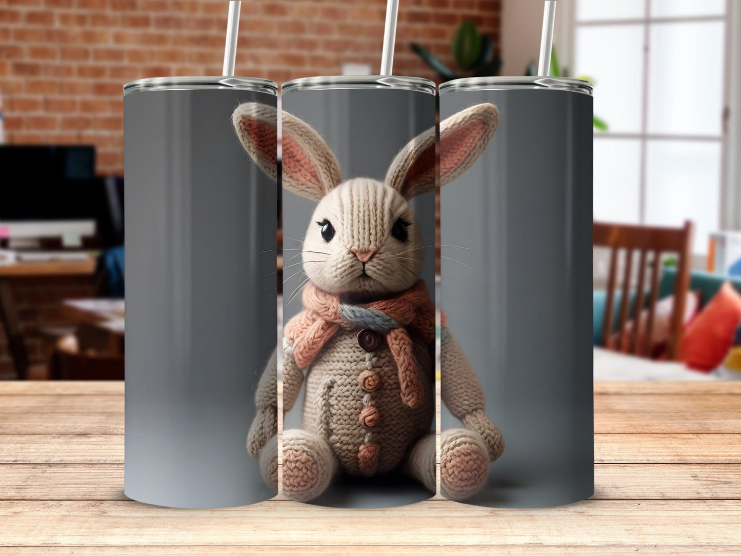 Adorable Bunny Character Scarf Artwork product type