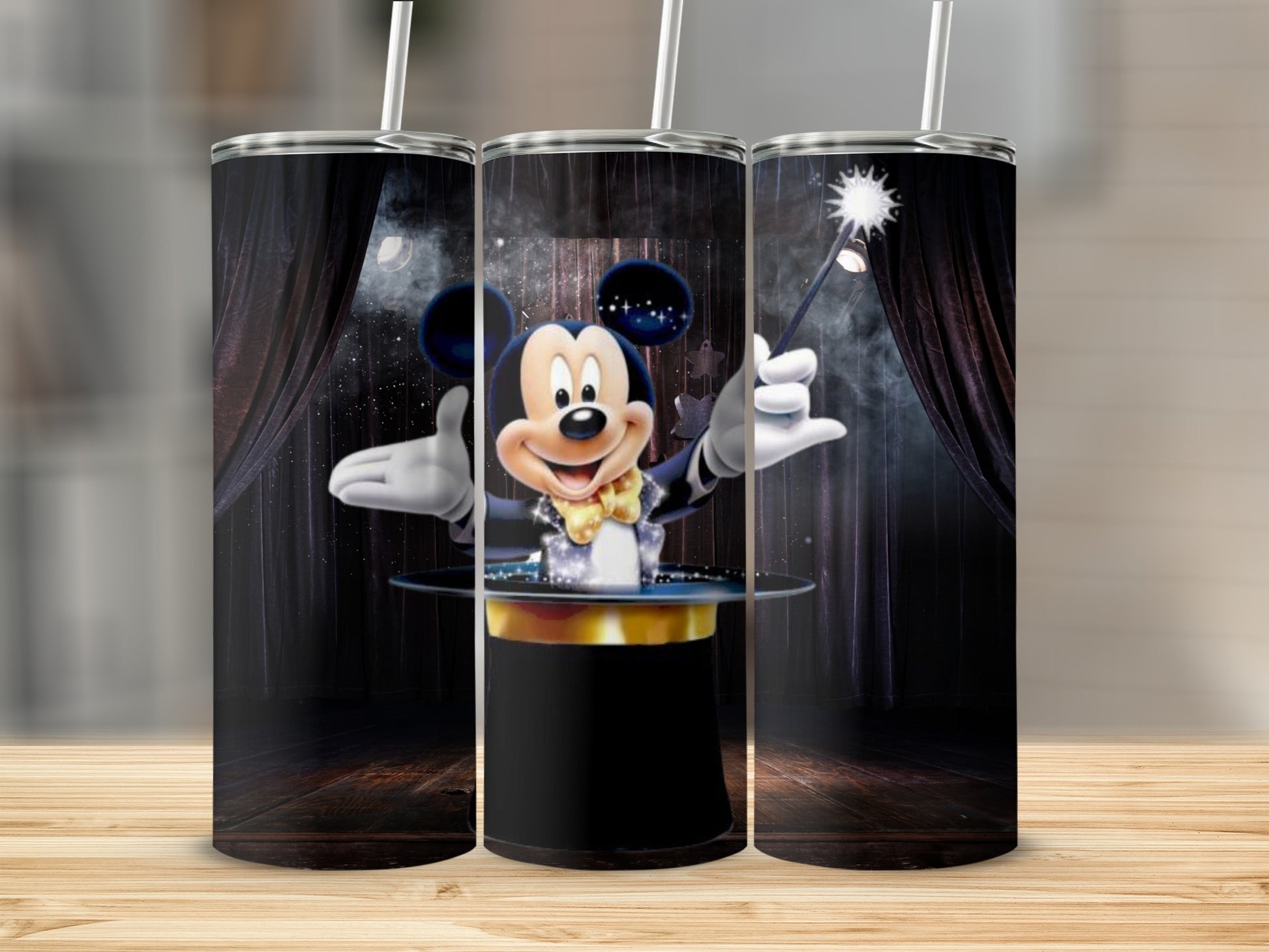Mickey Mouse Magician Performing on Stage Tumbler