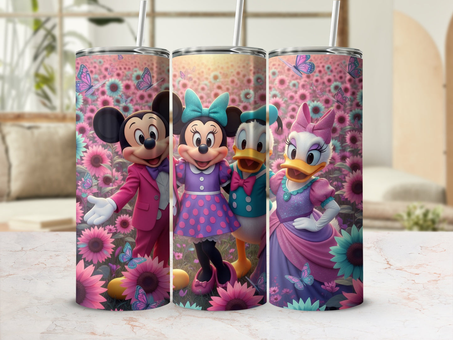 Colorful Disney Character Design Drink Tumbler Product