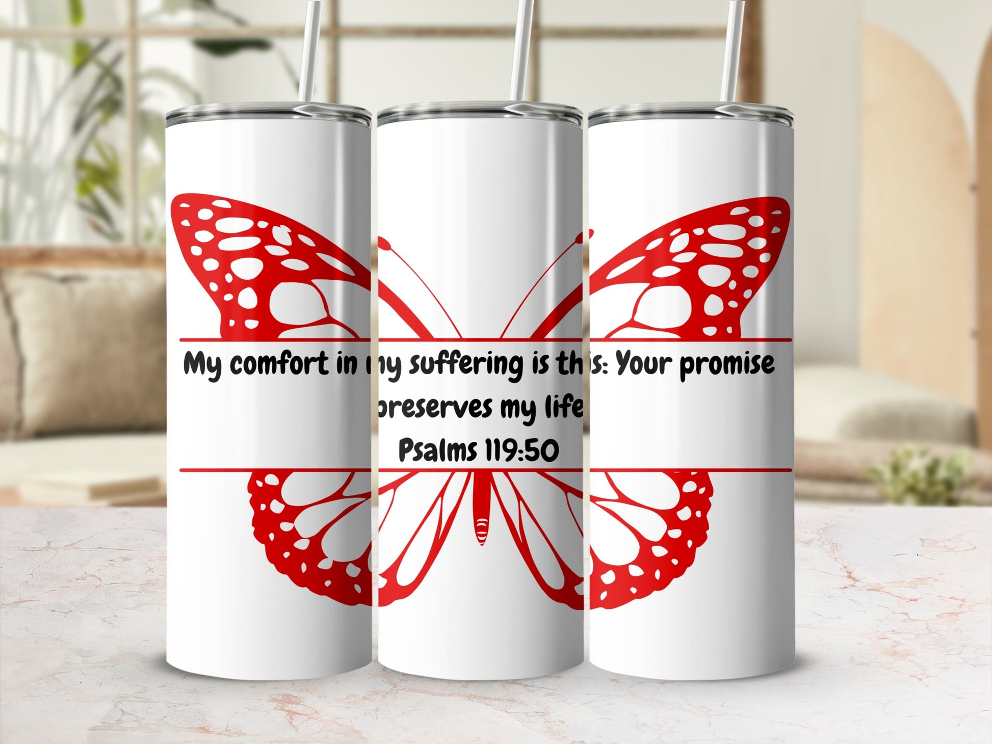 My comfort in my suffering Psalms 119:50 tumbler product