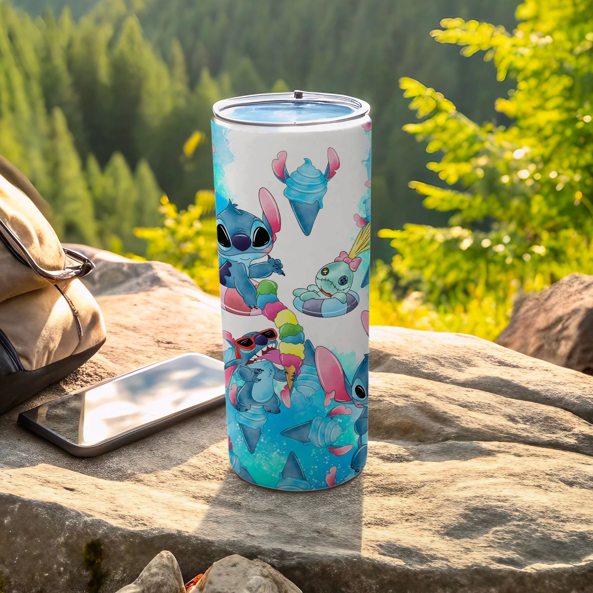 Cute Cartoon Characters Design Stainless Tumbler