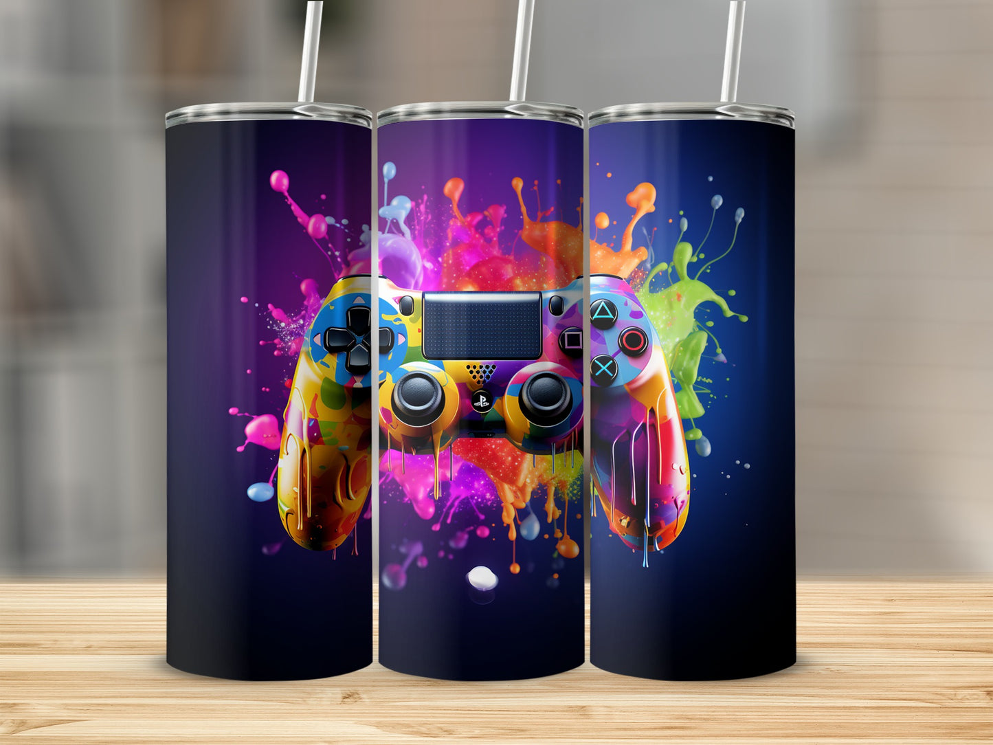 Colorful Gaming Theme Stainless Steel Tumbler
