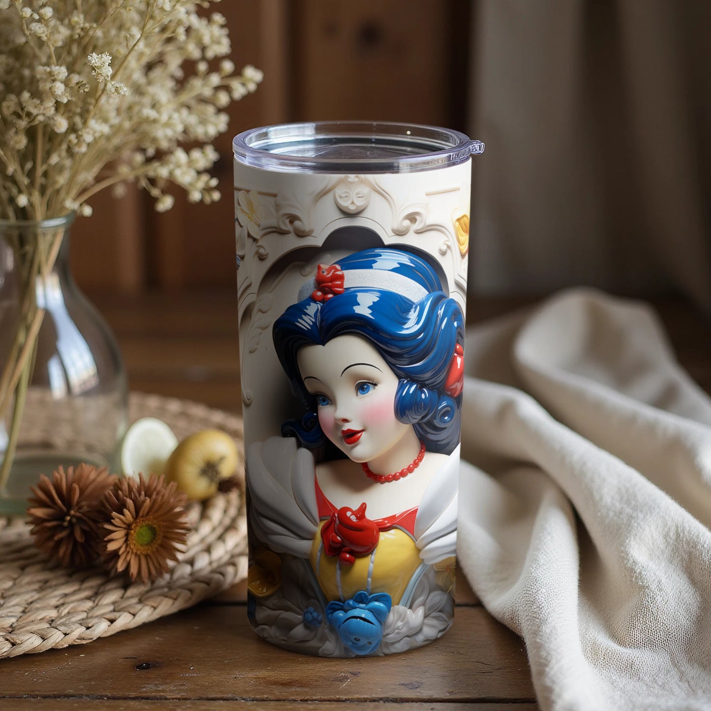 Snow White Themed Insulated Tumbler for Everyday Use