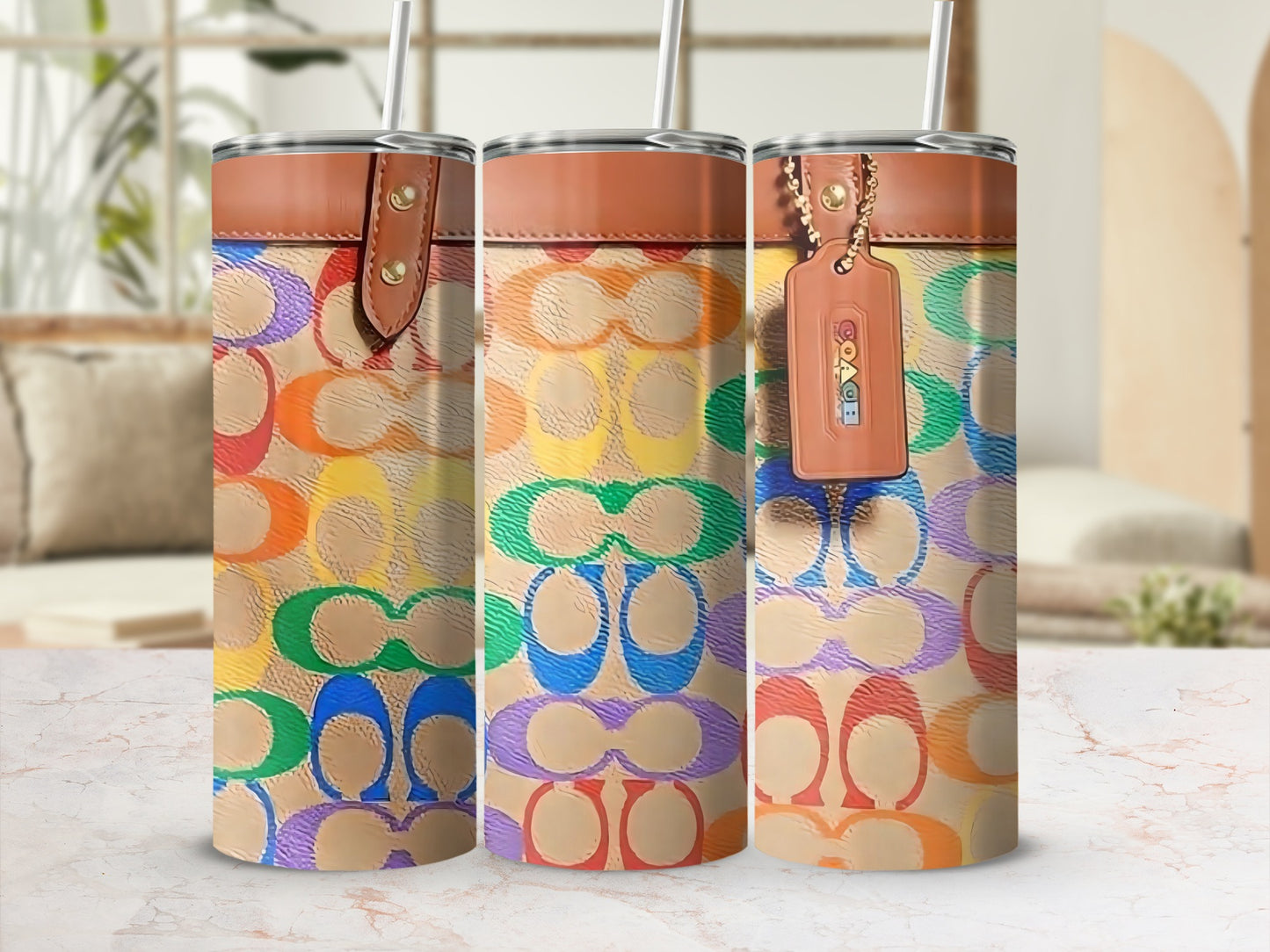 Vibrant Designer Tumblers with Unique Patterns