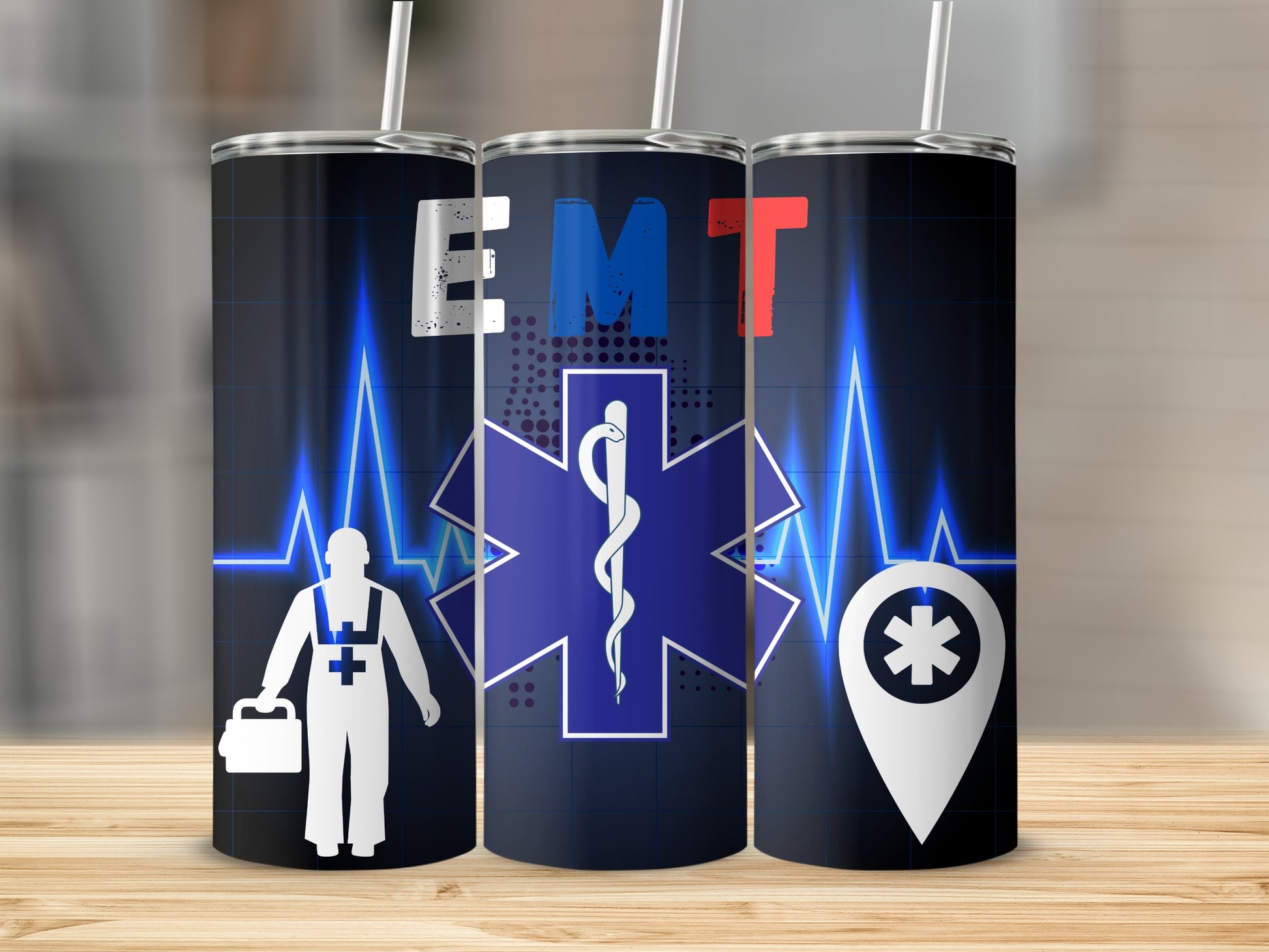 EMT Emergency Medical Technician Design Tumbler