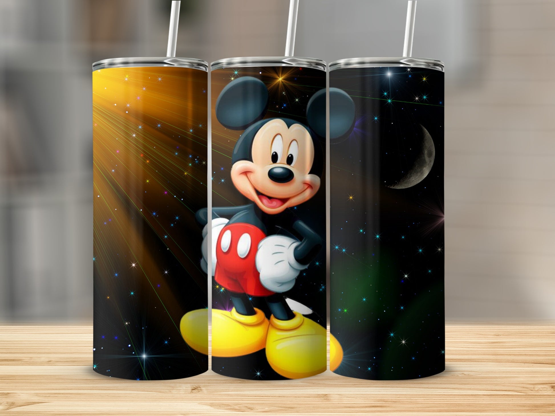Mickey Mouse Cosmic Starry Night Tumbler
