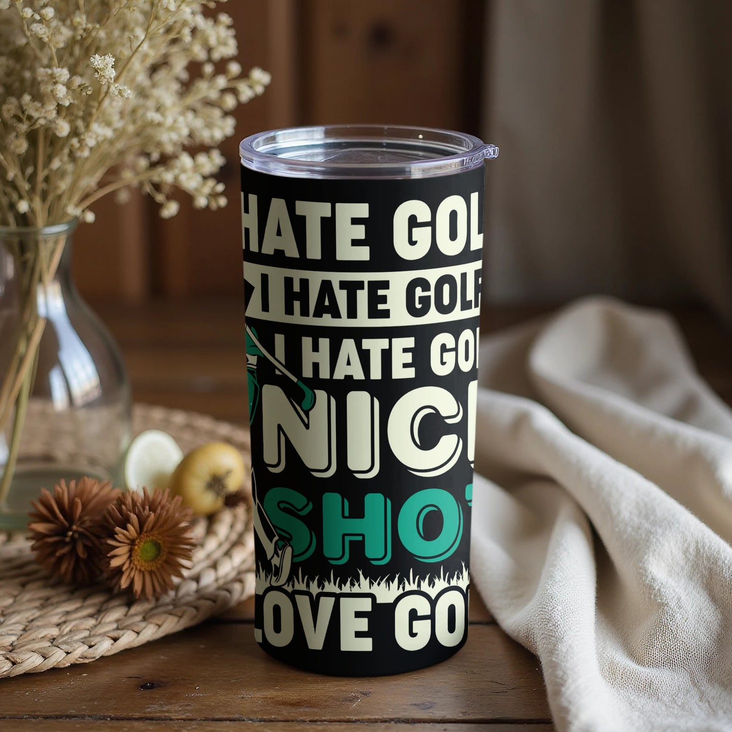 Funny I Hate Golf I Love Golf Tumbler Gift Cup