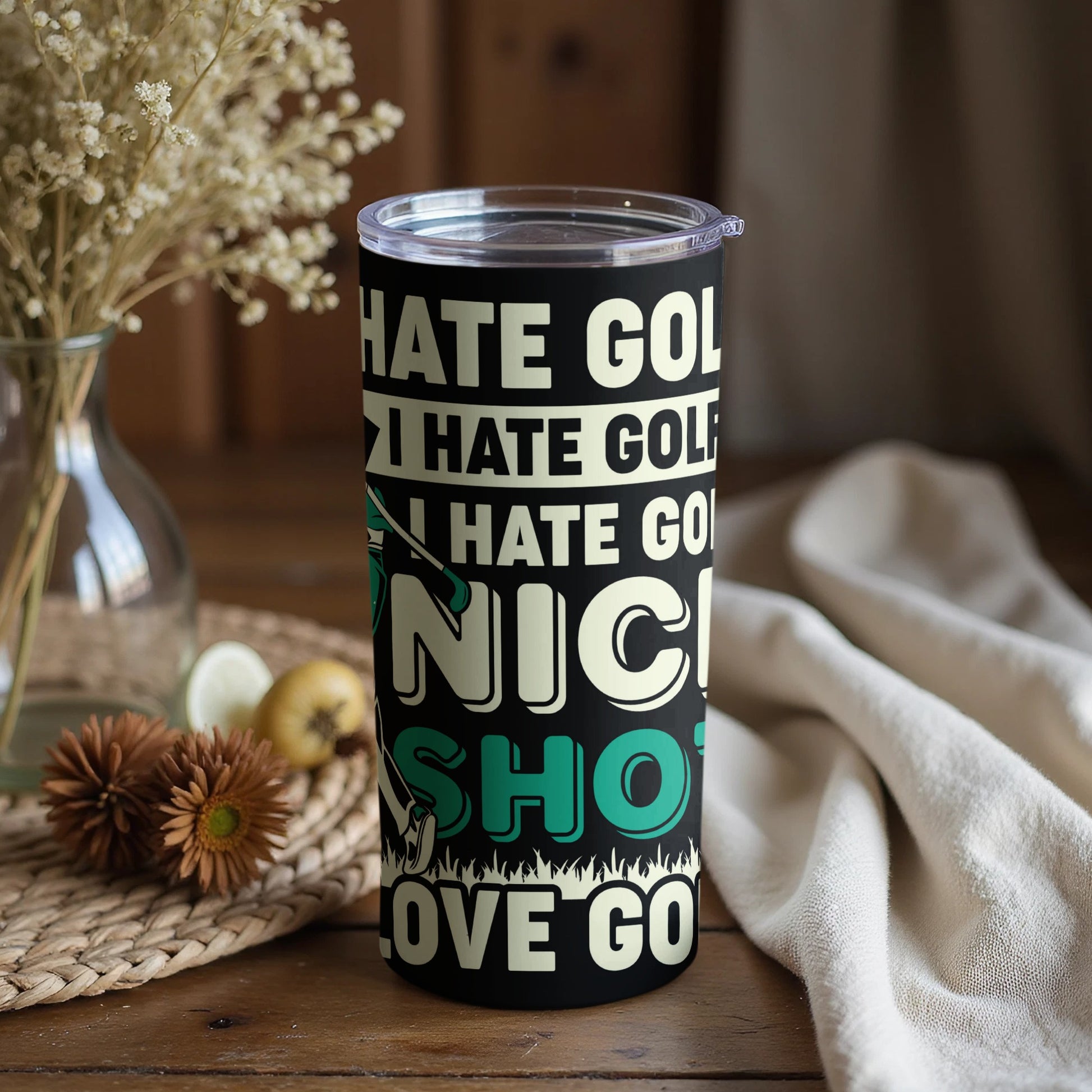 Funny I Hate Golf I Love Golf Tumbler Gift Cup