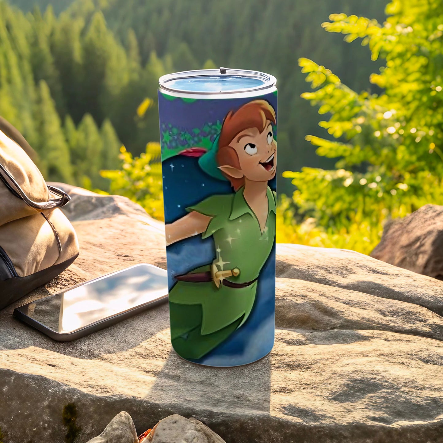 Peter Pan Inspired Travel Tumbler Adventure Cup