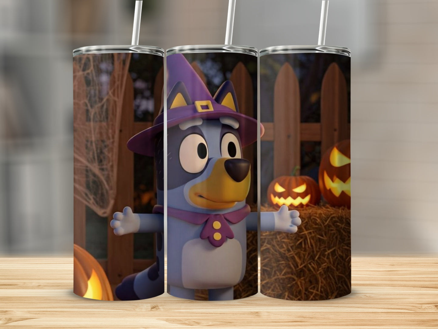 Bluey Witch Halloween Pumpkin Hay Bale Spooky product