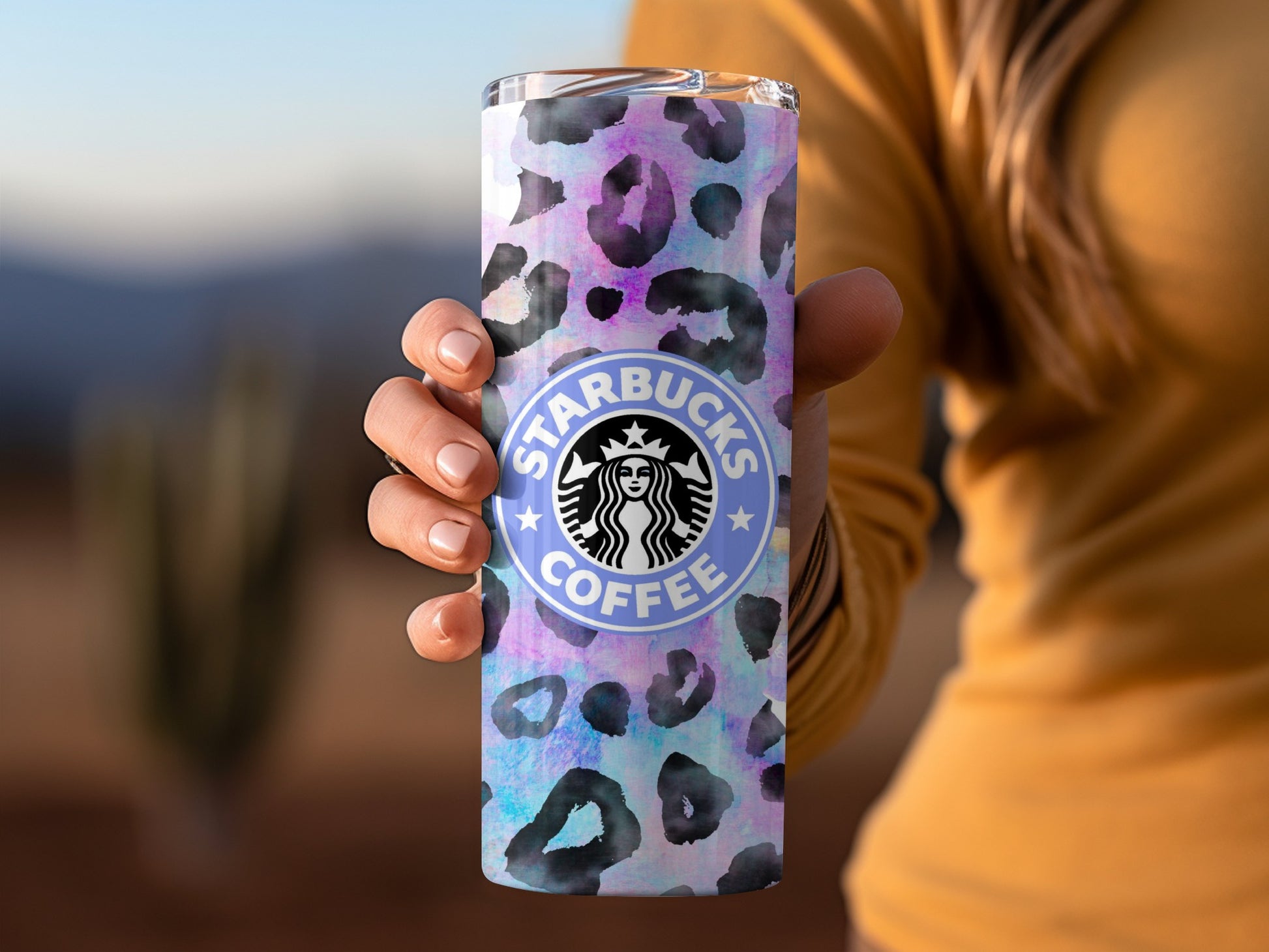 Starbucks Coffee Leopard Print Tumbler Cup Drinkware