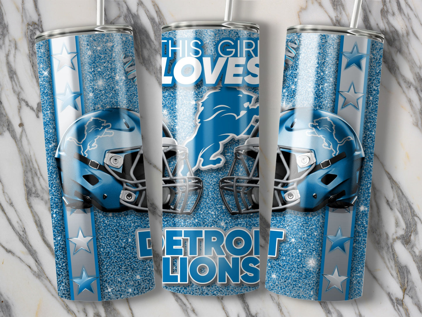 This Girl Loves Detroit Lions Football Team Tumblers