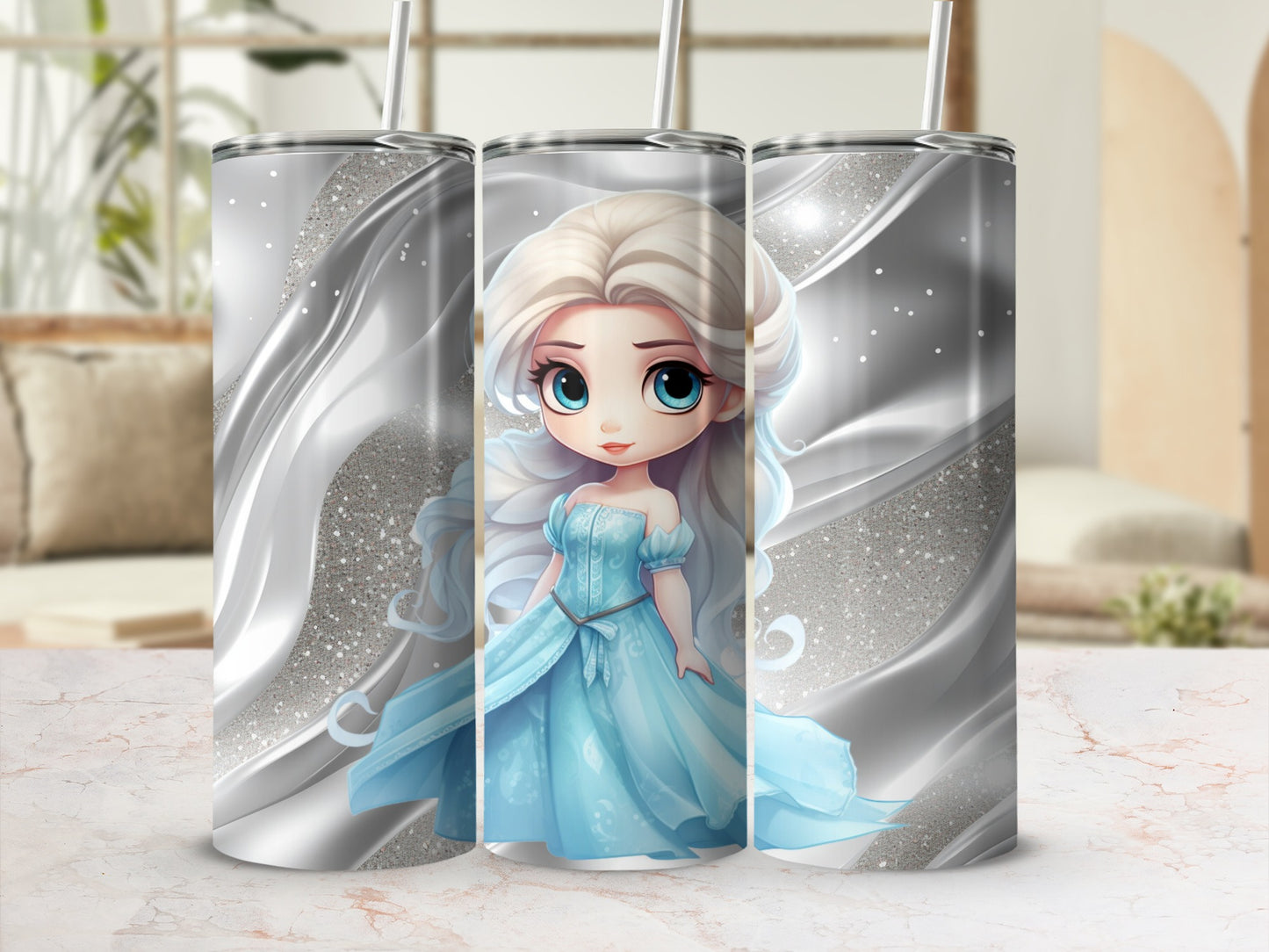Adorable Princess Character Insulated Tumbler Cup