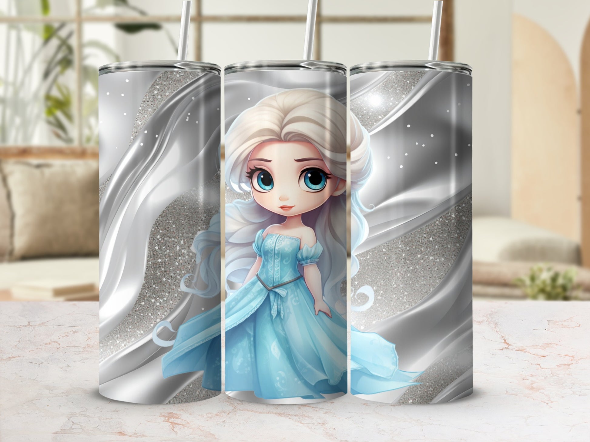 Adorable Princess Character Insulated Tumbler Cup