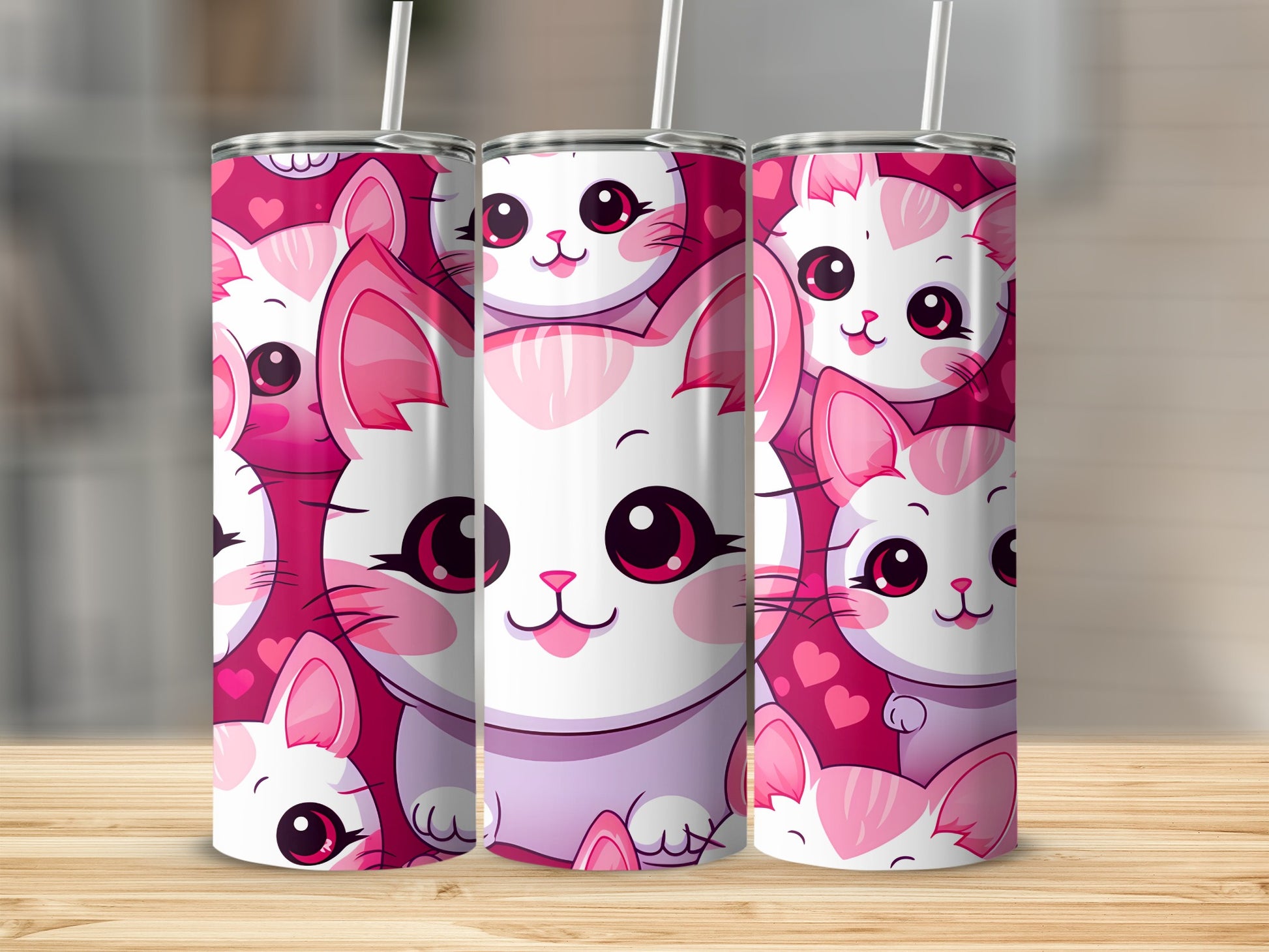 Adorable Pink Cat Kitten Hearts Pattern Tumbler product type
Cat
Kitten
Pink
White
Hearts
Cute
Kawaii
Cartoon Cat
Animal Print
Pet Lover
Tumbler
Drinkware
Gift Idea
Aesthetic Design
Adorable Kitty
Sweet Feline
Custom Tumbler
Unique Pattern
Cute Animal
Beverage Container