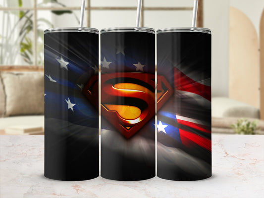 Superman American Flag Shield Tumbler product type