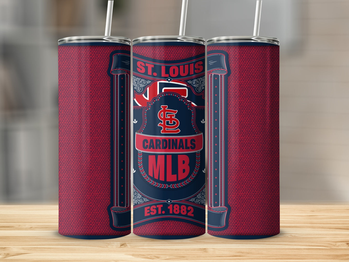 St. Louis Cardinals MLB Est. 1882 Patriotic Design Tumbler