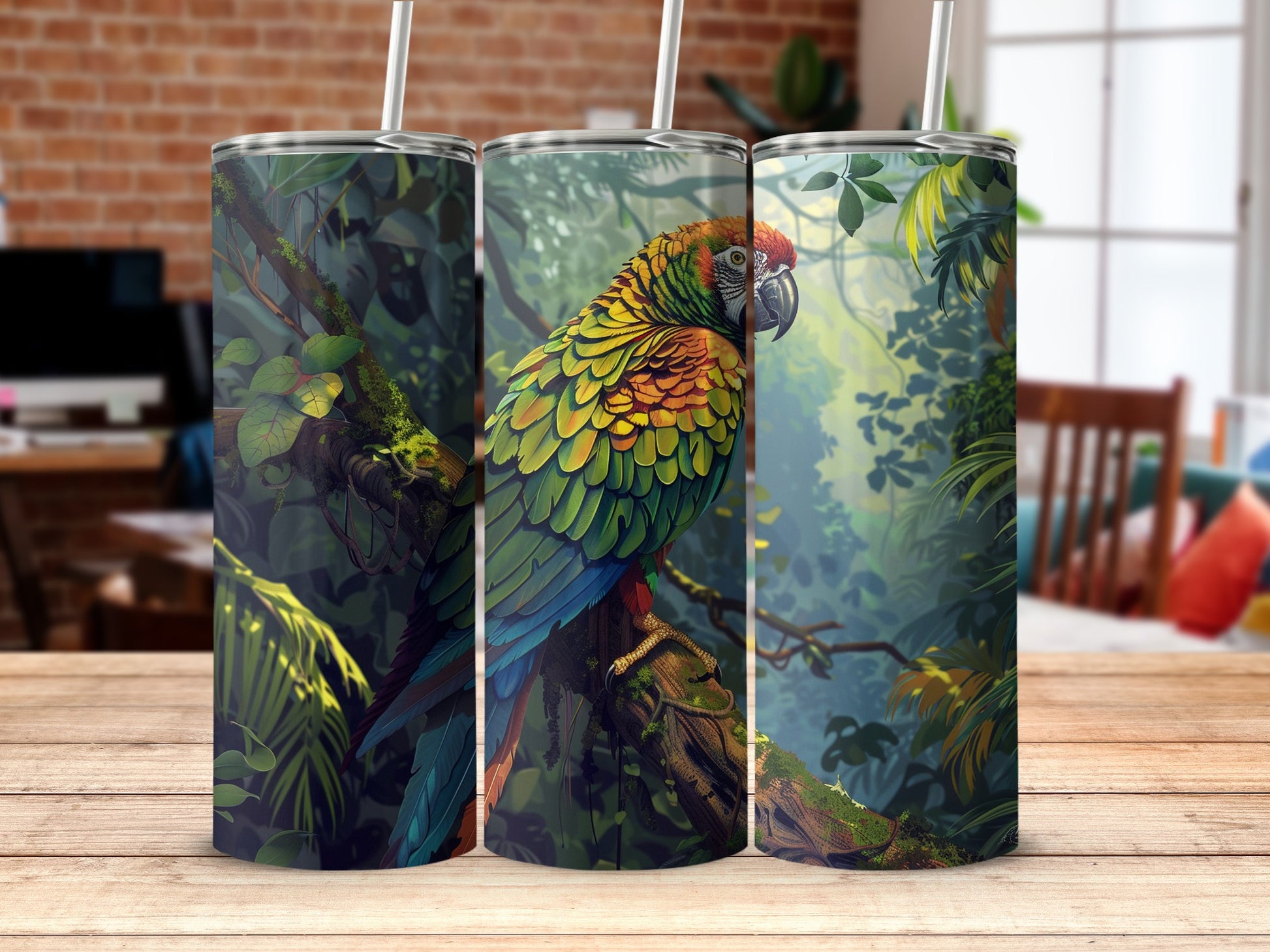 Vibrant Jungle Parrot Tropical Forest Bird Art product type

Parrot, Jungle, Tropical, Bird, Wildlife, Nature, Rainforest, Greenery, Vibrant, Colorful, Macaw, Exotic, Forest, Animal, Artistic, Illustration, Foliage, Branch, Outdoors, Lush