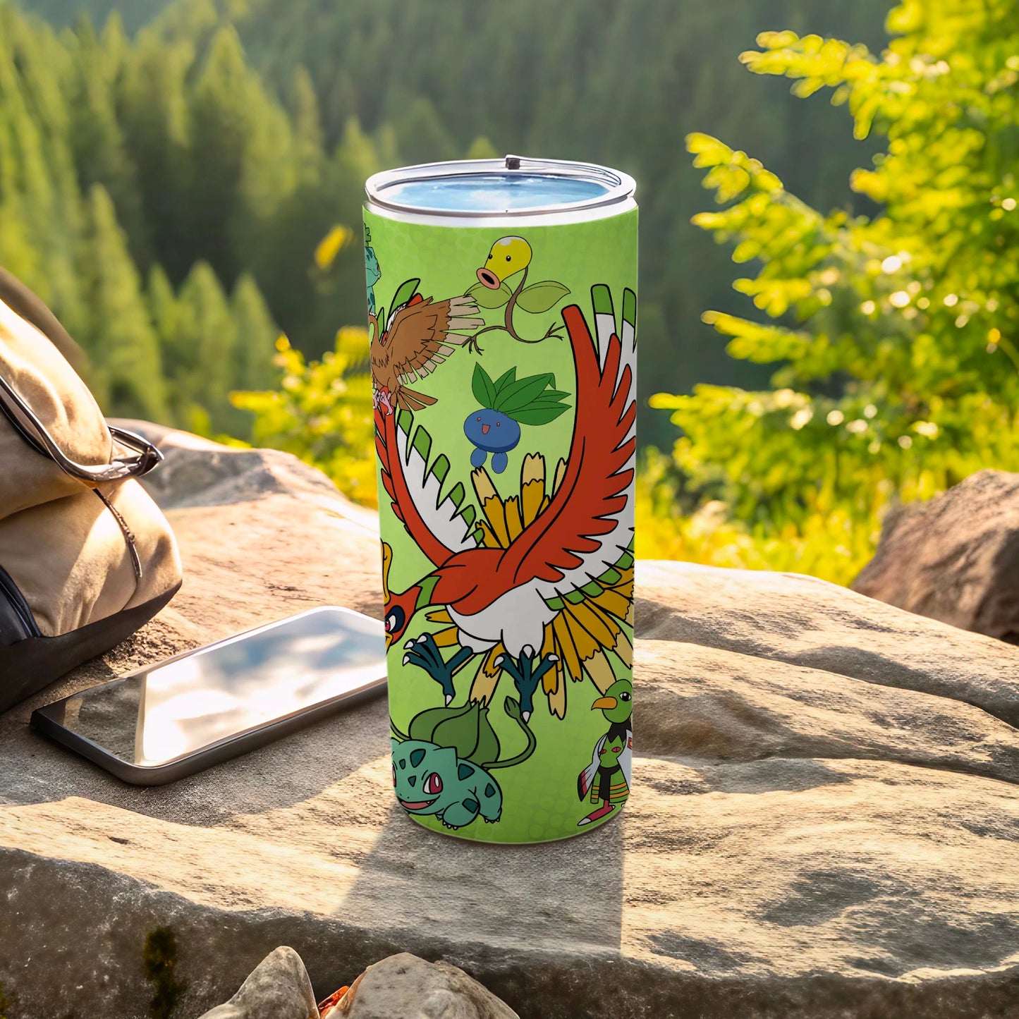 Colorful Cartoon Creature Outdoor Adventure Tumbler