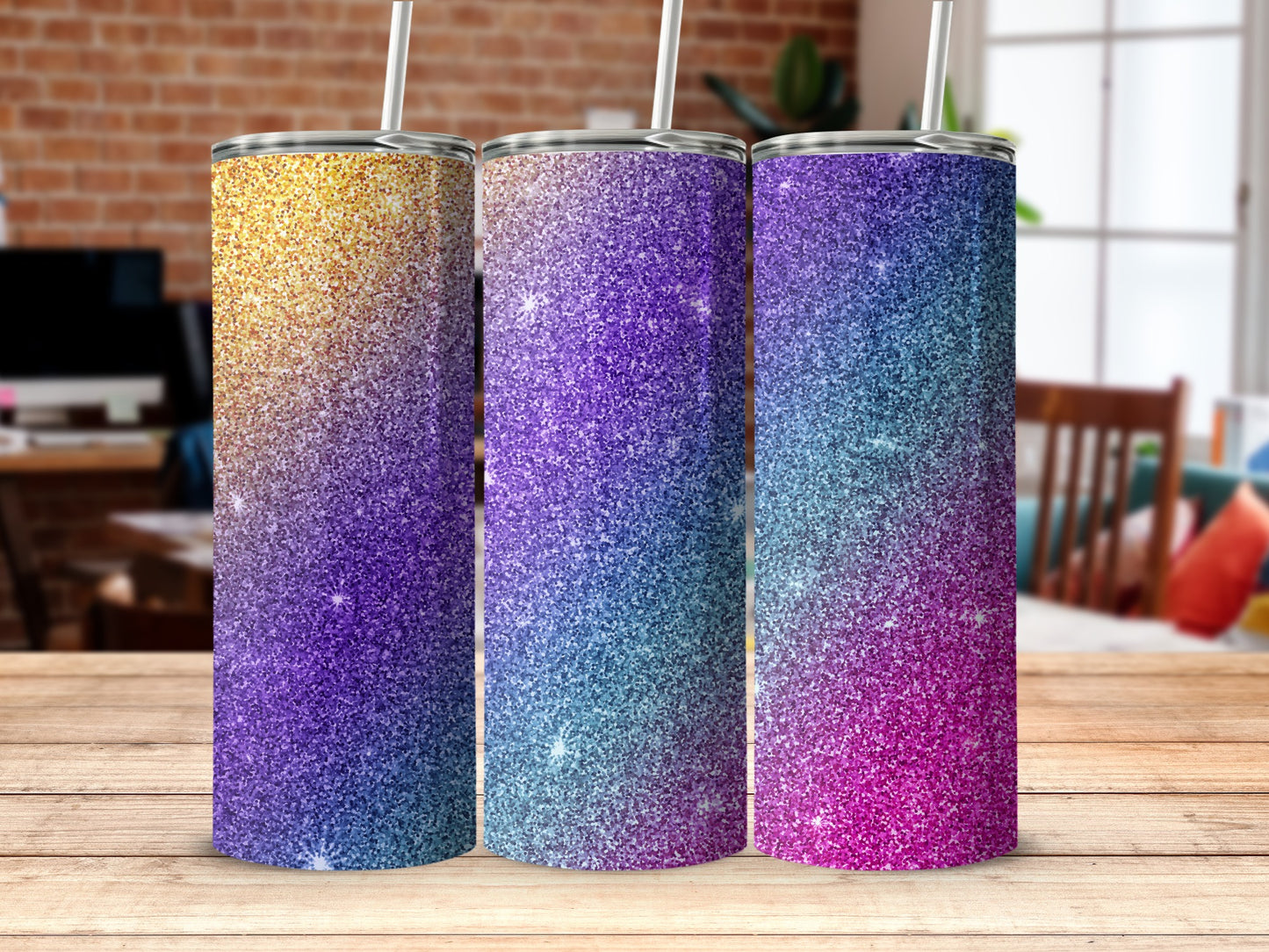 Rainbow Ombre Glitter Sparkle Design product type