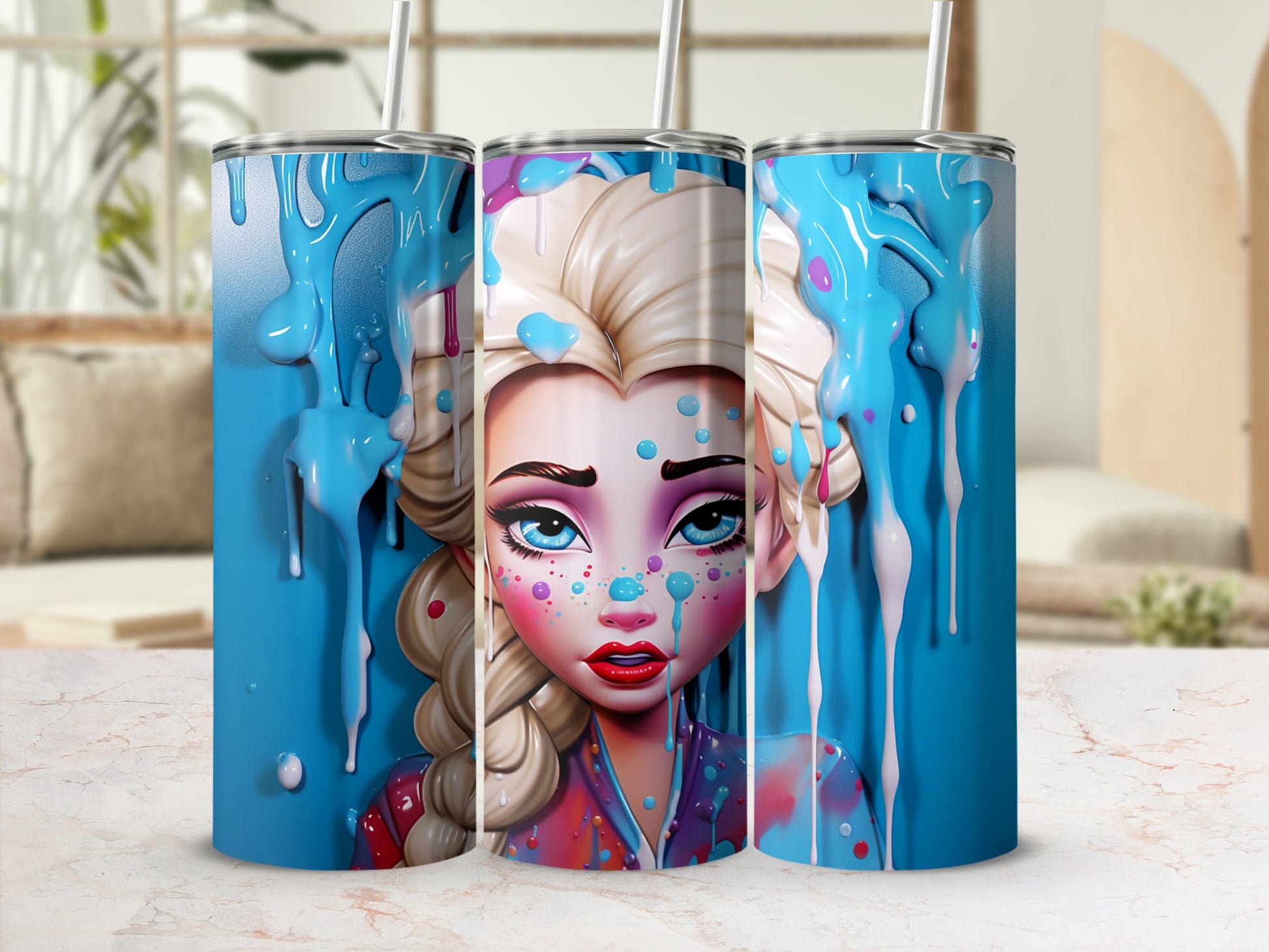 Vibrant Character Design Insulated Tumbler Cup