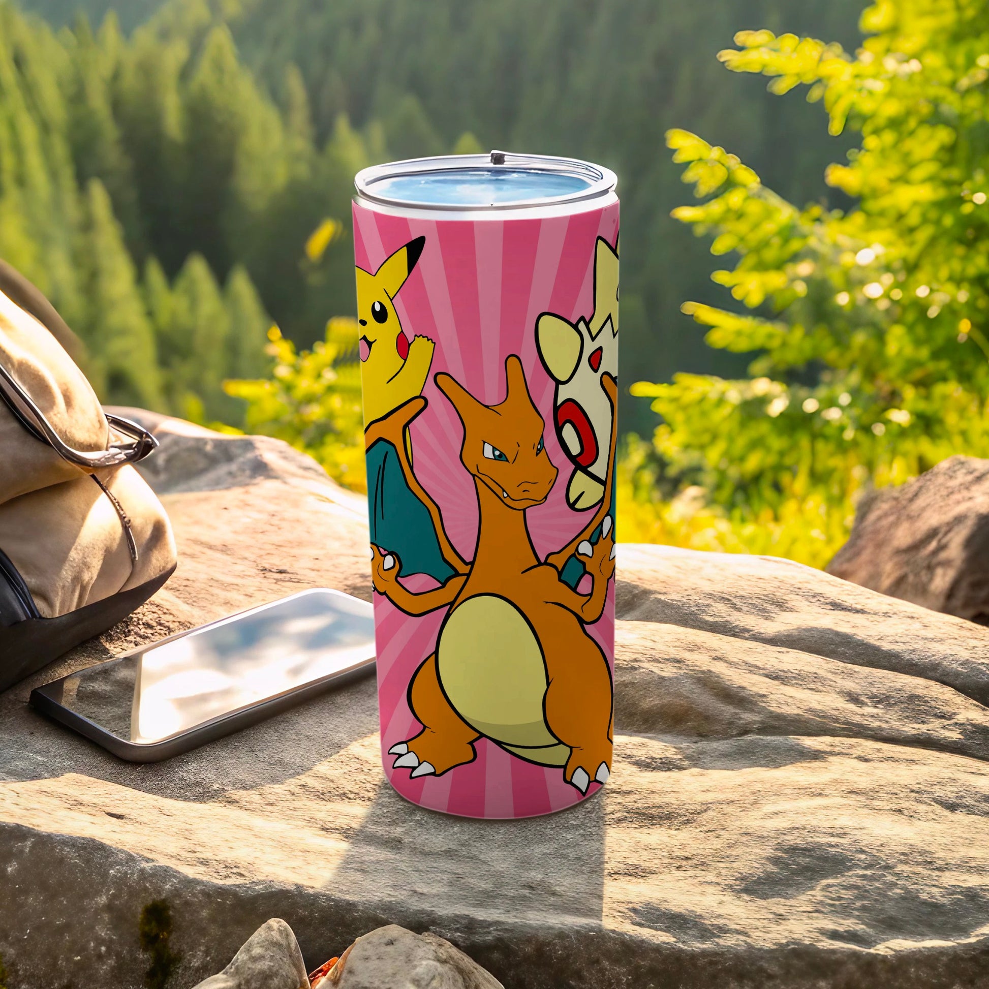 Vibrant Anime Character Design Tumbler for Outdoor Use
