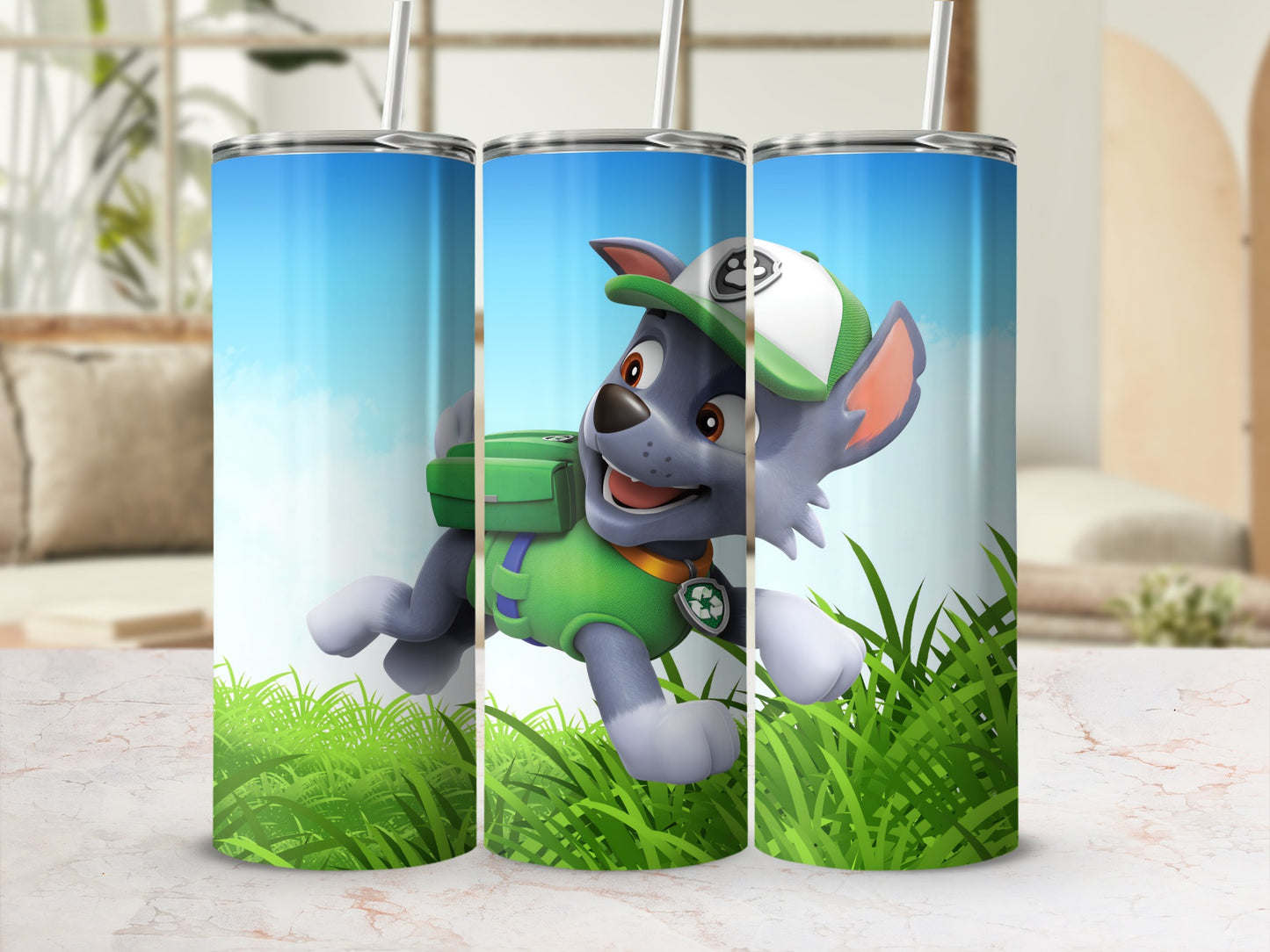 Cute Cartoon Character on Reusable Tumbler Product