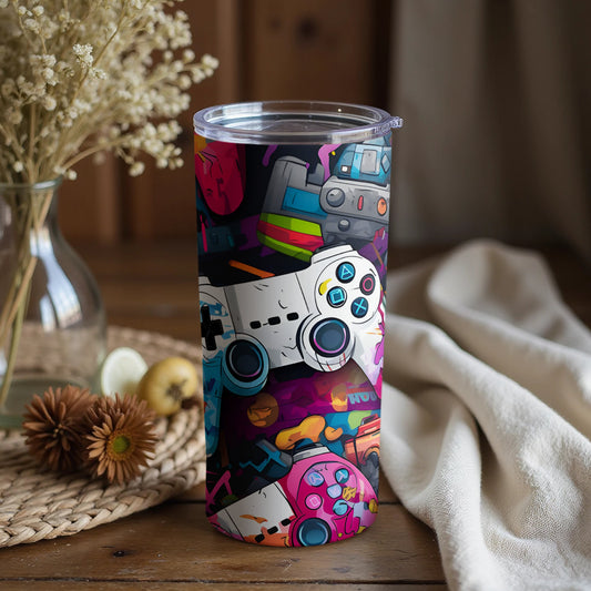 Retro Gaming Themed Drinkware for Gamers and Fans