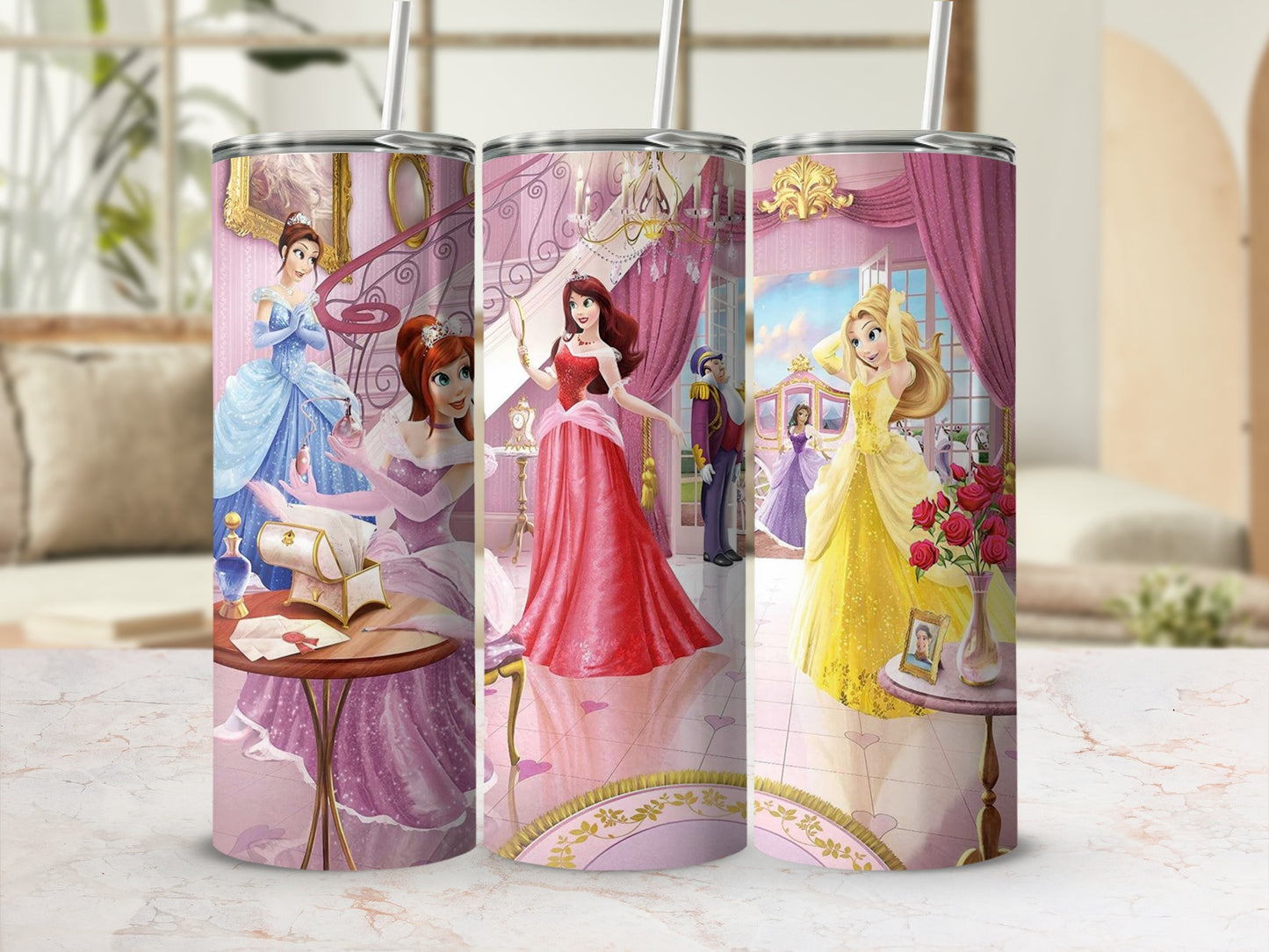 Elegant Princess Design Insulated Drinkware Tumblers