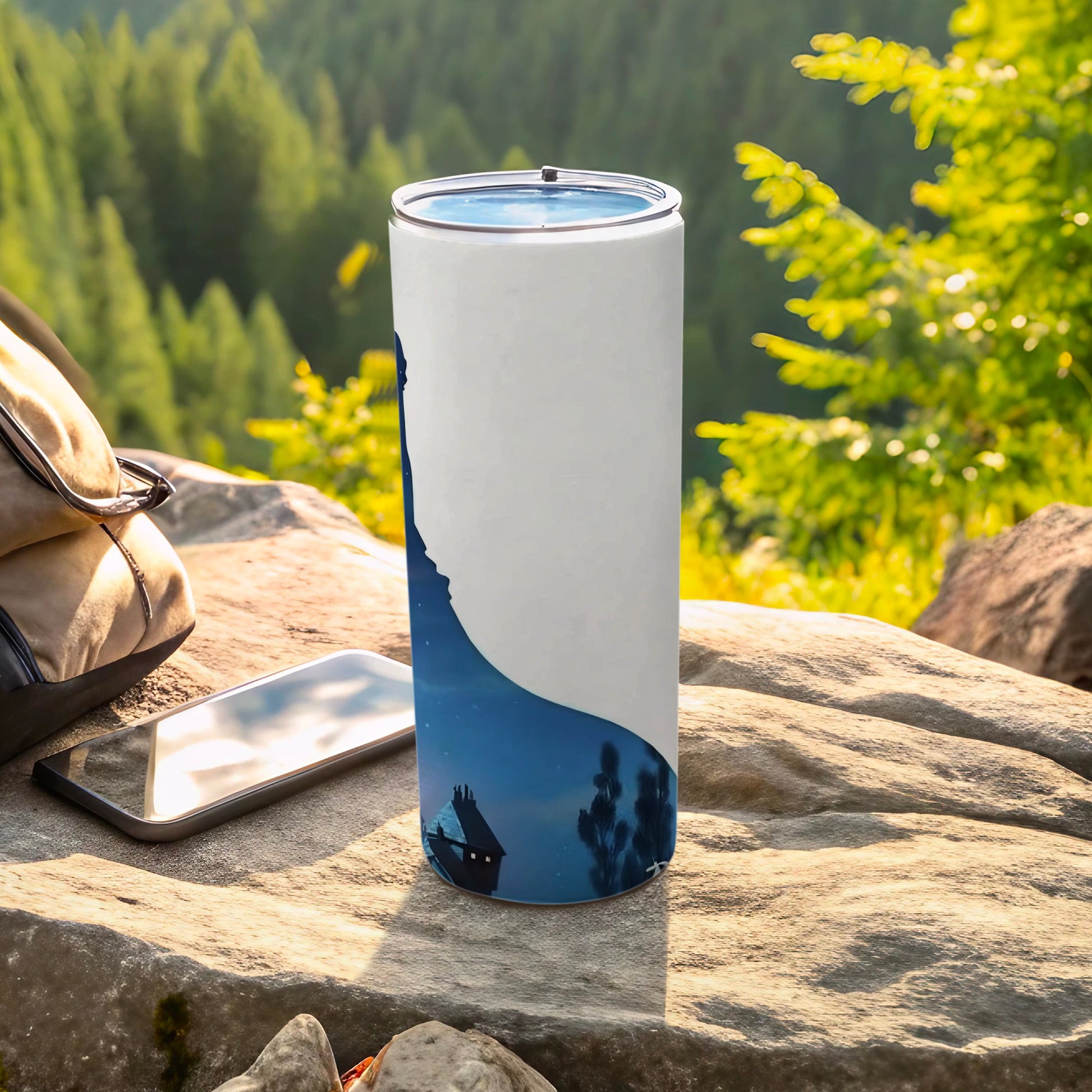 Scenic Landscape Themed Travel Tumbler for Outdoor Use