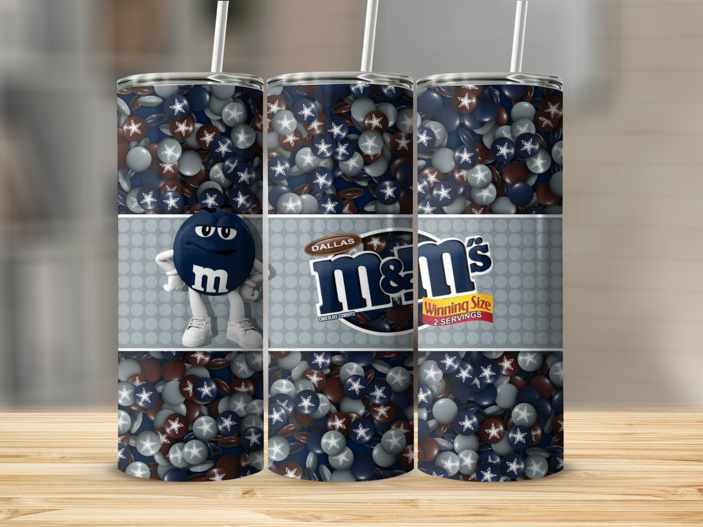 Dallas Cowboys M&Ms Winning Size Two Servings Tumblers